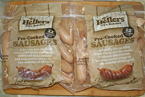 Hellers - Plain Pre-cooked Sausages - 1kg