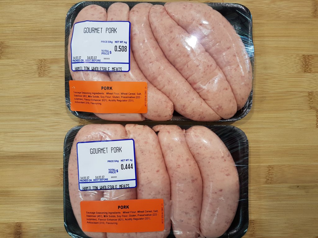 Hellers Plain Precooked Sausages 1kg Hamilton Wholesale Meat